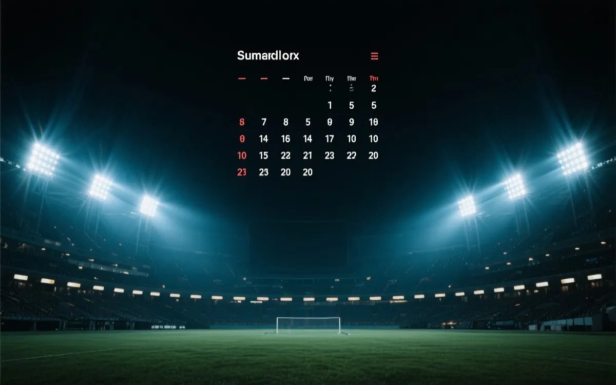 将赛程与日历结合规划观赛的示意图